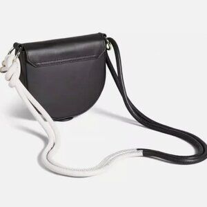 TED BAKER NWT Black Leather Cross-Body Bag Designer